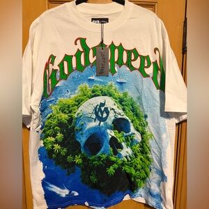 Godspeed White and Blue Graphic Men's Tee